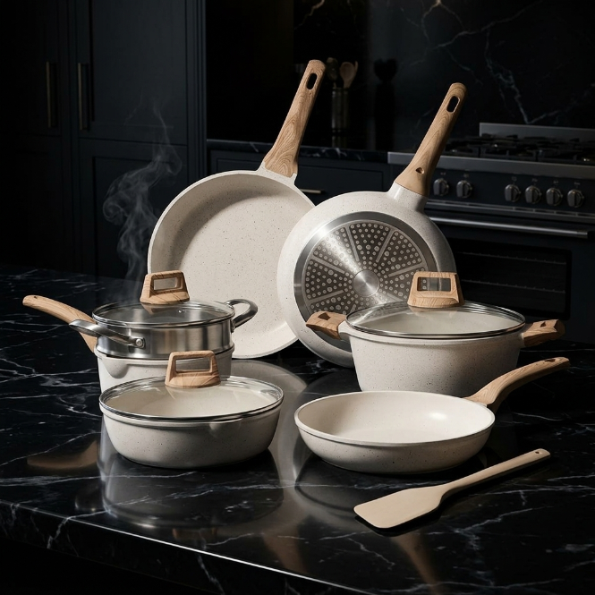 ⭐ Set Utilimix Cerámica 12 Piezas — Renueva tu Cocina · Paga al Recibir