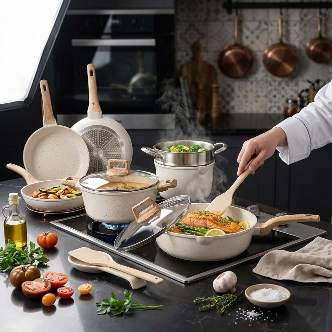 ⭐ Set Utilimix Cerámica 12 Piezas — Renueva tu Cocina · Paga al Recibir
